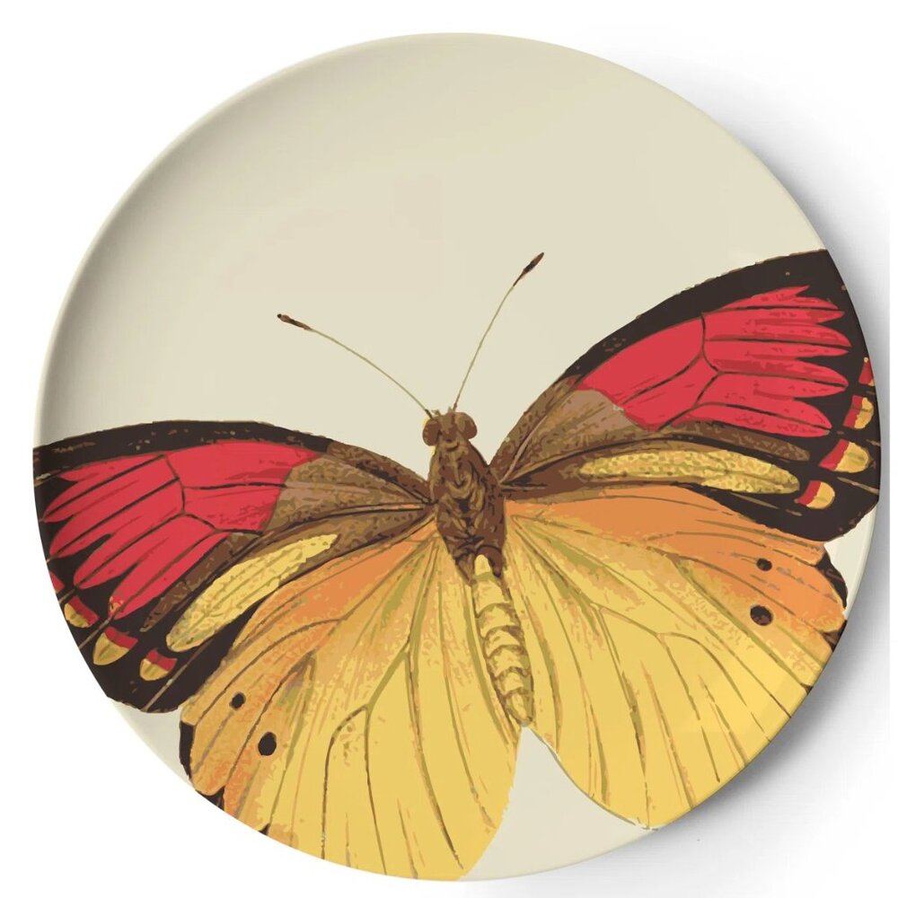 Thomas Paul Metamorphosis Butterfly Side Plates (#1) set of 4 - Picture 3 of 6